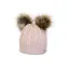 Hy Equestrian Morzine Children's Bobble Hat - Blush one size
